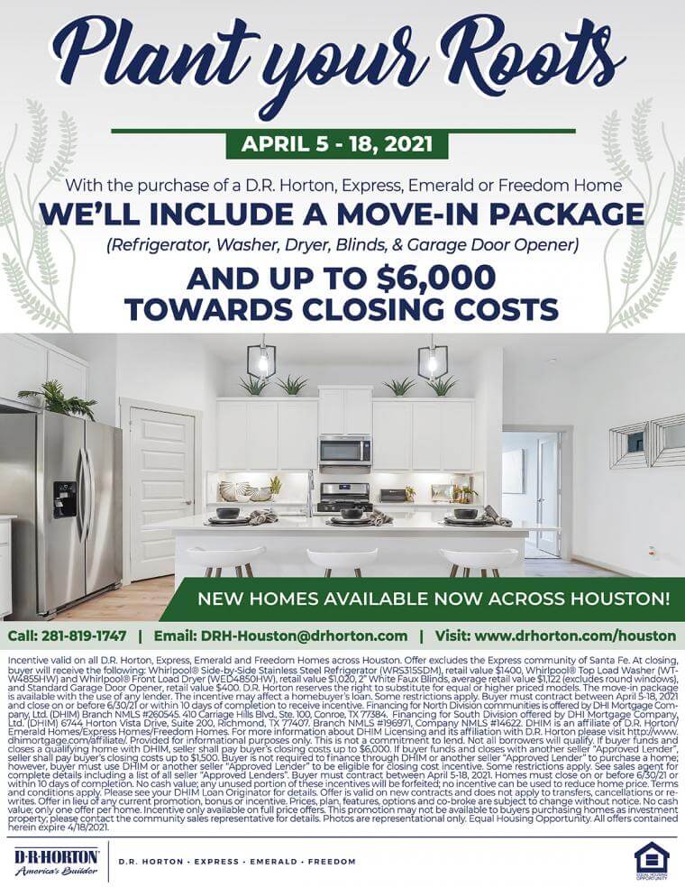 Express Homes April Promo