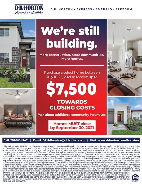 Express Homes July Promo